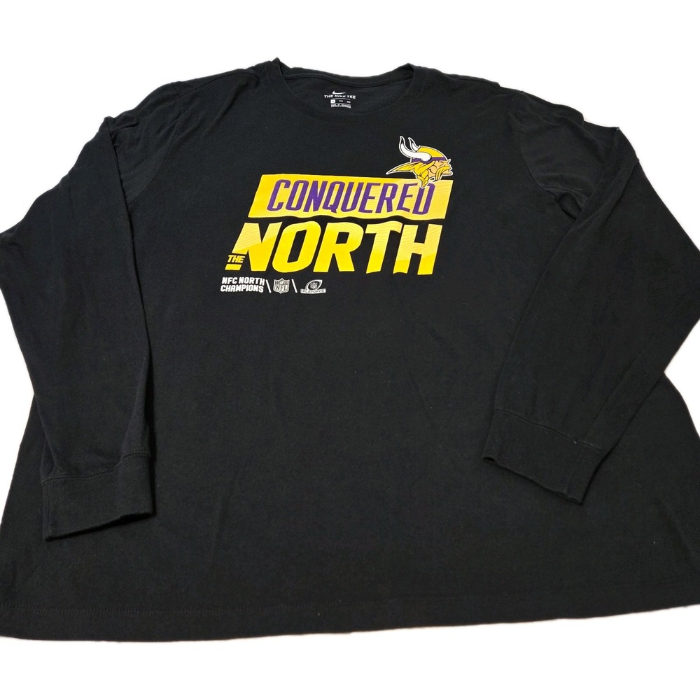 Minnesota Vikings NFC North Division Champions Locker Room Nike Long Sleeve XXL